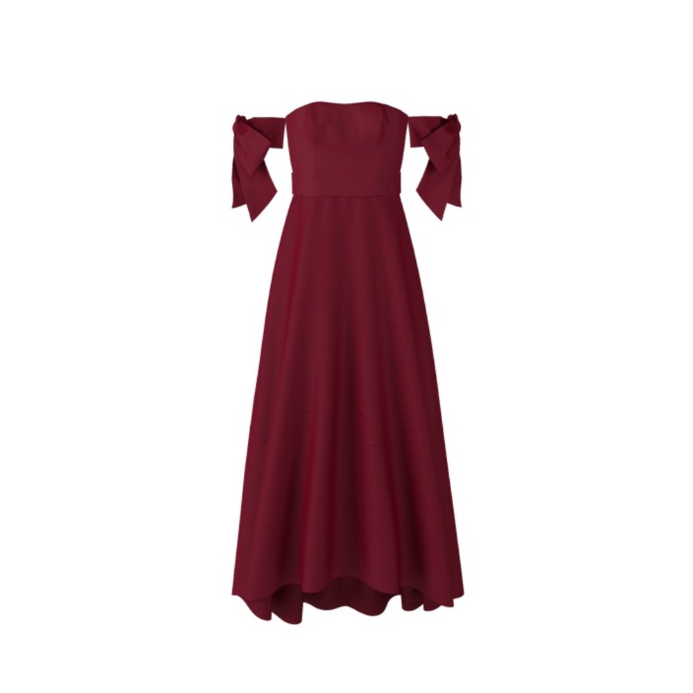 Fame & Partners strapless gown W/ Matching Shawl